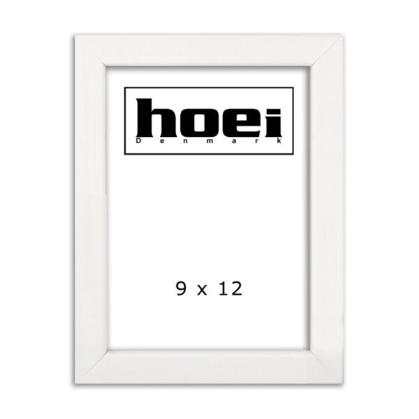 White wooden frame for photos and posters 9 x 12 cm