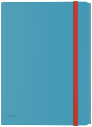 Leitz 3-flap elastic folder Cosy PP A4 blue