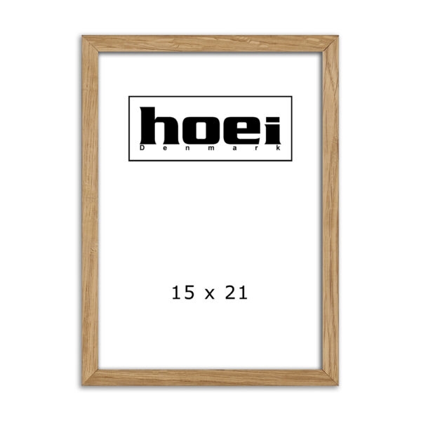 Massive oak frame for photos and posters 15 x 21 cm (A5)