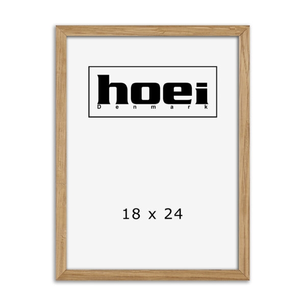 Massive oak frame for photos and posters 18 x 24 cm