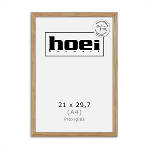 Massive oak frame for photos and posters 21 x 29.7 cm PLEXI ( A4 )