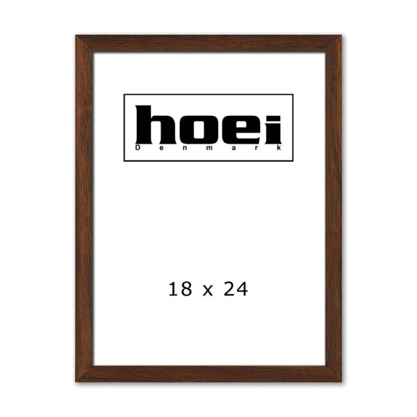 Massive dark oak frame for photos and posters 18 x 24 cm