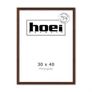 Massive dark oak frame for photos and posters 30 x 40 PLEXI cm