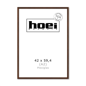 Massive dark oak frame for photos and posters 42 x 59.4 cm PLEXI ( A2 )