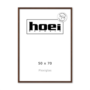 Massive dark oak frame for photos and posters 50 x 70 cm PLEXI