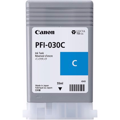 Canon Cyan PFI-030C - 55 ml rašalo kasetė