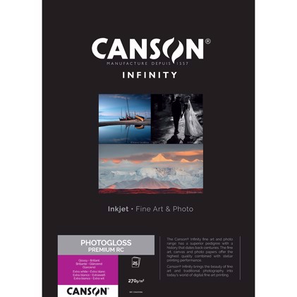 Canson PhotoGloss Premium RC 270 g/m² - A4 25 lapų