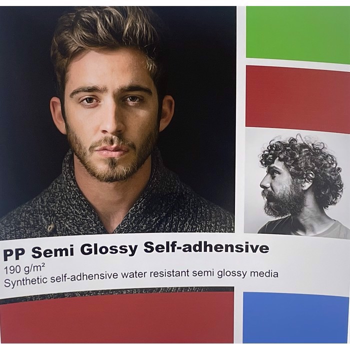 Color Europe PP Semi glossy , self-adhesive 190 grams - 42" x 30 metro