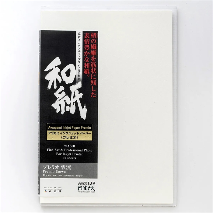 Awagami Premio Unryu - 165 g/m², A4 10 lapų