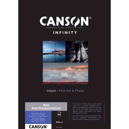 Canson Rag Photographique 210 g/m² - A3+, 25 lapų