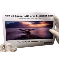 Color Europe Roll-up banner with light blocks 150 grams - 42" x 30 metro