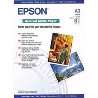 Epson Archival Matte Paper 189 g, A3 - 50 lapų