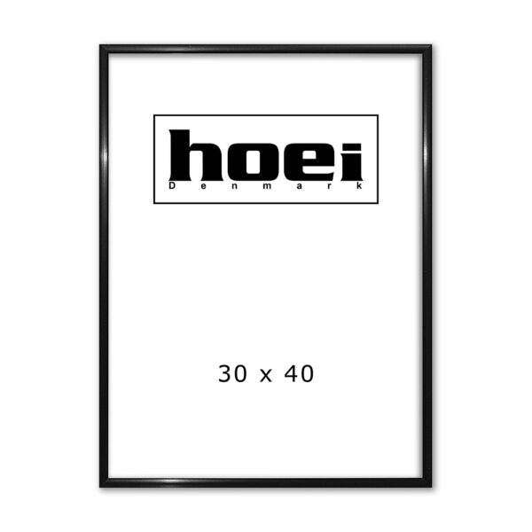 Black aluminum frame 30 x 40 cm