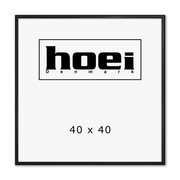 Black aluminum frame 40 x 40 cm