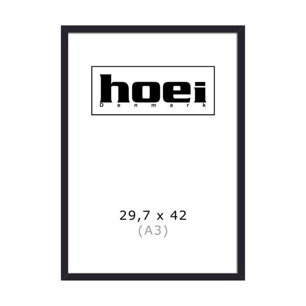 Black Aluminum Frame 29.7 x 42 cm (A3)