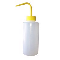 Wash-up bottle with spray tube 1 ltr. with yellow tip