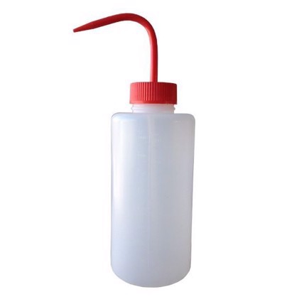 Wash-up bottle with spray tube 1 ltr. with red tip