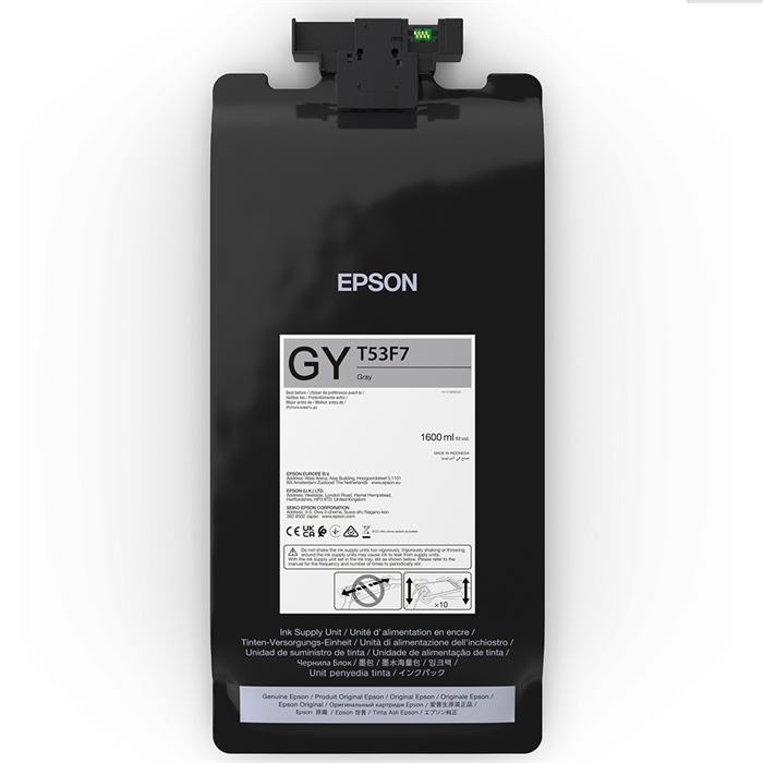 Epson rašalo maišelis pilkos spalvos 1600 ml - T53F7