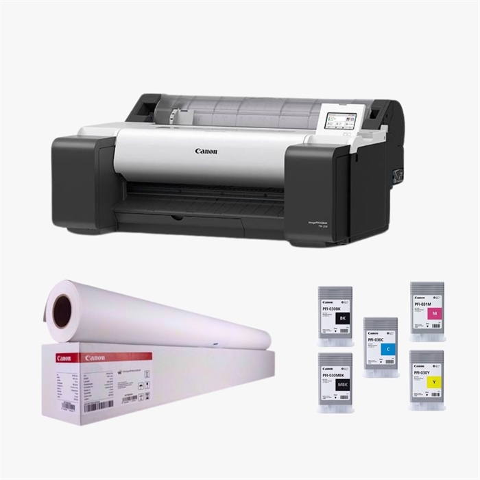 Canon POS TM 240 ex stand - Extra ink and 1rolls of paper