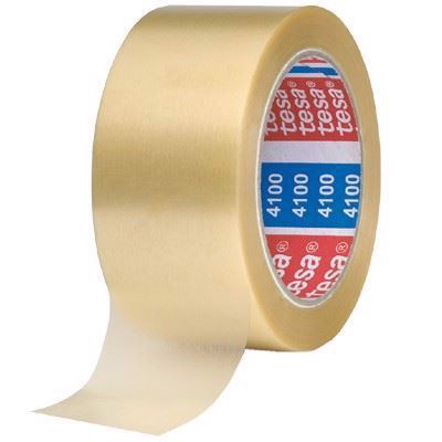 tesa 4100, Premium Packaging tape and parcel tape embossed, Clear . - 50 mm x 66 meter