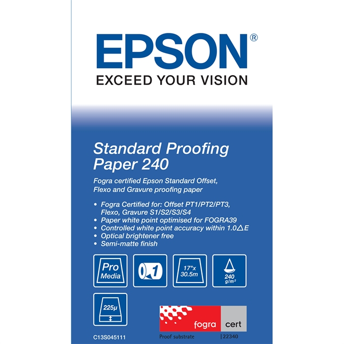 Epson Standard Proofing Paper 240, 17" x 30,5 metro