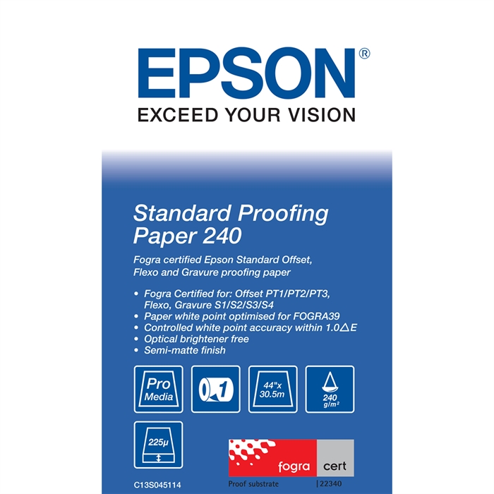 Epson Standard Proofing Paper 240, 44" x 30,5 metro