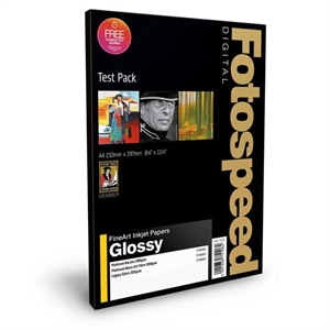 Fotospeed Fine Art Gloss Test Pack - A4, 9 lapų
