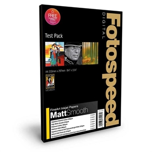 Fotospeed Fine Art Matt Smooth A4 Test Pack, 18 lapų