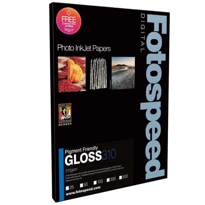 Fotospeed PF Gloss 310 g/m² - A2, 50 lapų