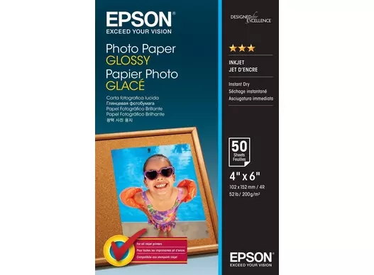 Epson Photo Paper Glossy 200 g/m² - 10x15cm - 50 lapų