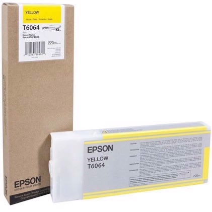 Epson Yellow 220 ml rašalo kasetė T6064 - Epson Pro 4800/4880