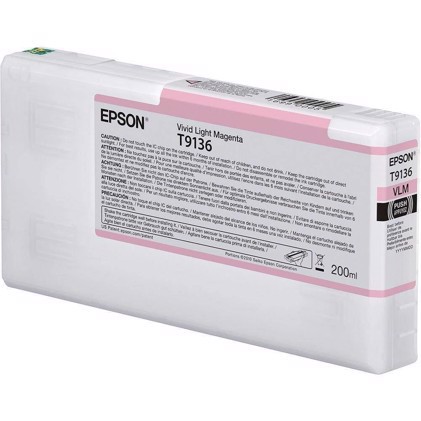 Epson Vivid Light Magenta T9136 - 200 ml rašalo kasetė