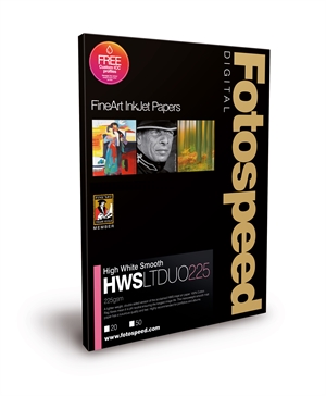 Fotospeed High White Smooth LITE DUO 225 g/m² - A2, 25 lapų