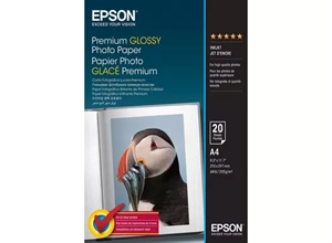 Epson Premium Glossy Photo Paper 255 g/m² - A4 - 20 lapų