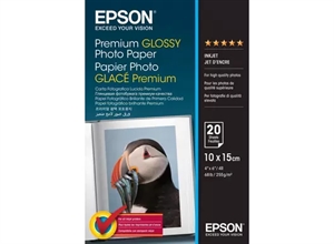 Epson Premium Glossy Photo Paper 255 g/m² - 10x15cm - 20 lapų