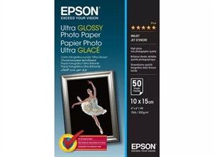 Epson Ultra Glossy Photo Paper 300 g/m² - 10x15cm - 50 lapų