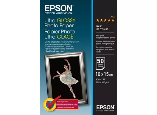 Epson Ultra Glossy Photo Paper 300 g/m² - 10x15cm - 50 lapų