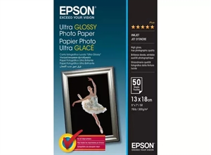 Epson Ultra Glossy Photo Paper 300 g/m² - 13x18cm - 50 lapų