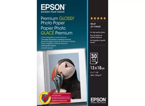 Epson Premium Glossy Photo Paper 255 g/m², 130 x 180 mm, 255g/m², 30 lapų
