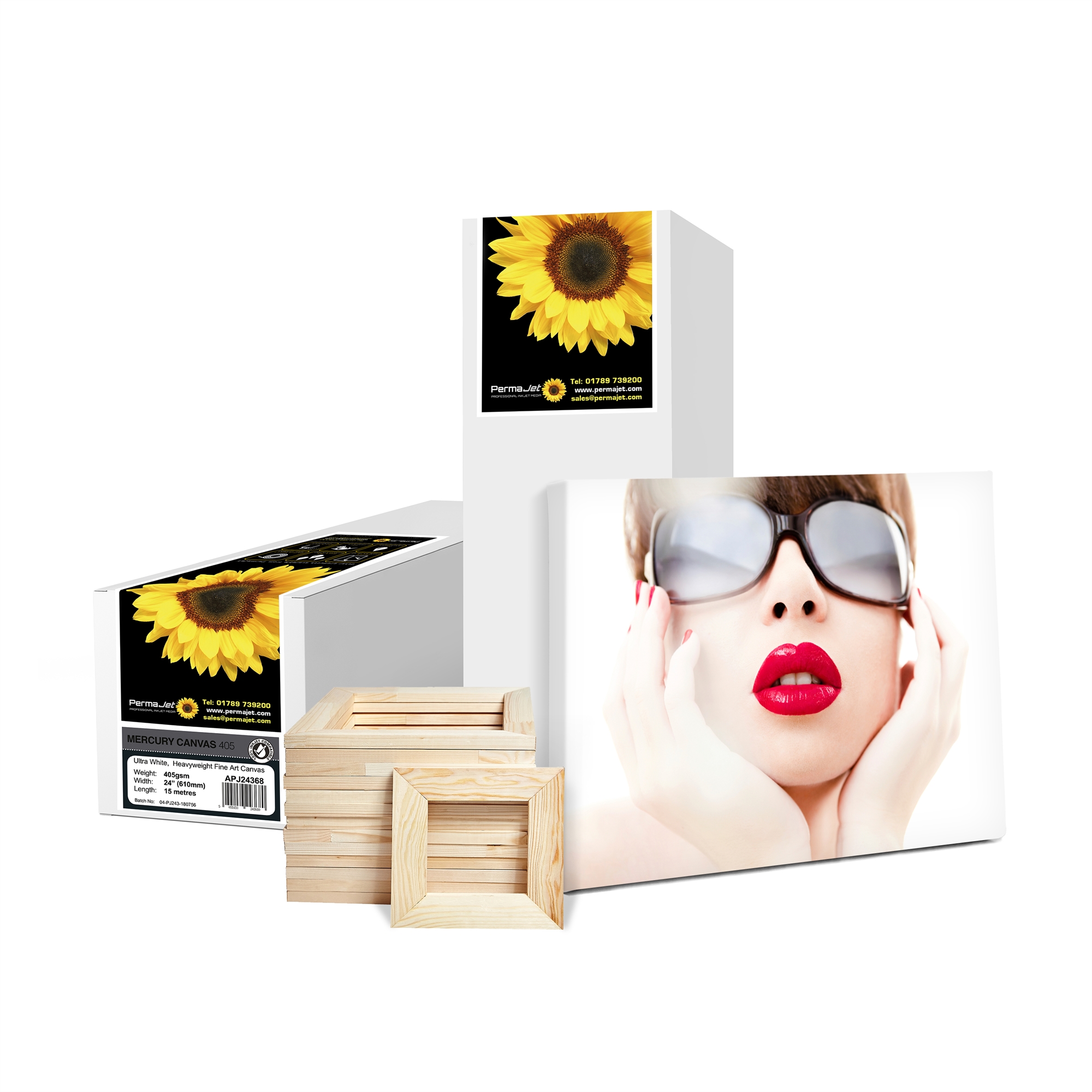 Permajet Mercury Bright White Matt Canvas 405 g/m² 
