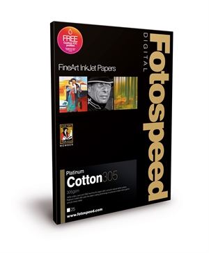 Fotospeed Platinum Cotton 305 g/m² - A2, 25 lapų