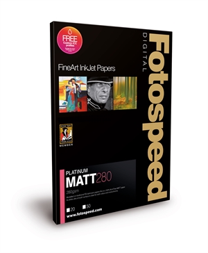 Fotospeed Platinum Matt 280 g/m² - A2, 25 lapų